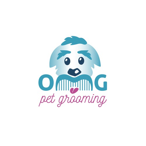 Logo for a pet grooming company