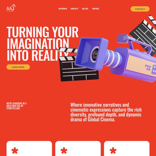 Modern website for Video production | Film prosuction | Entertaimnet | Movie