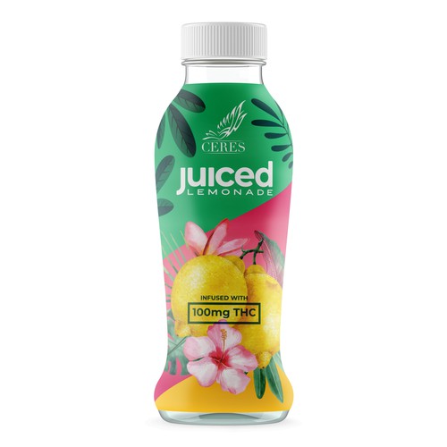 Lemonade drink bottle design