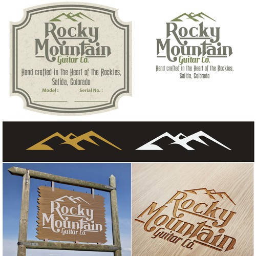 Small acoustic guitar company in Rocky Mountains needs identity.