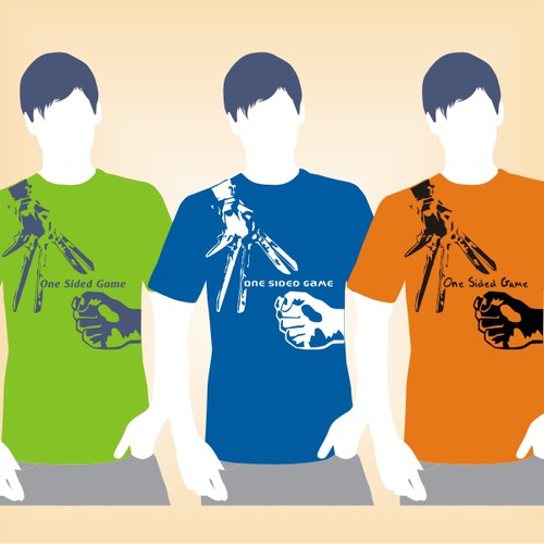 T-shirt design for One Sided Game