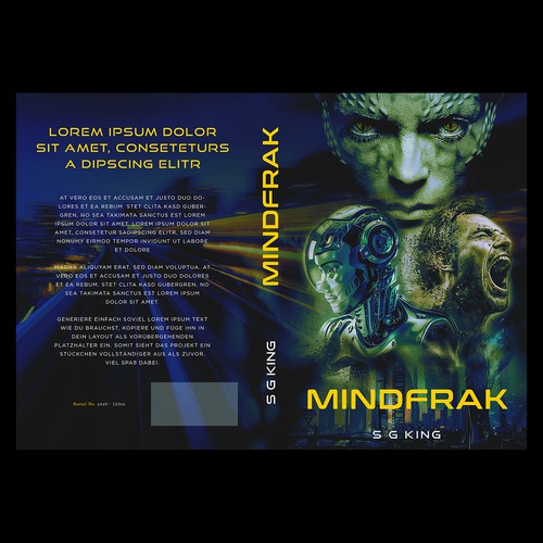 fantasy sci fi book cover design concept
