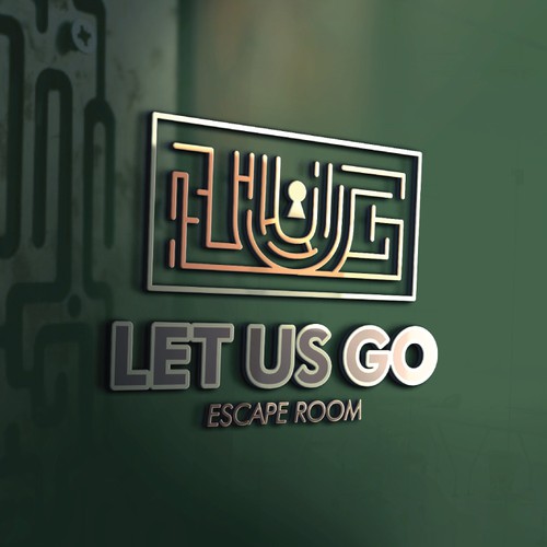 Logo for "Let Us Go -- Escape Room"