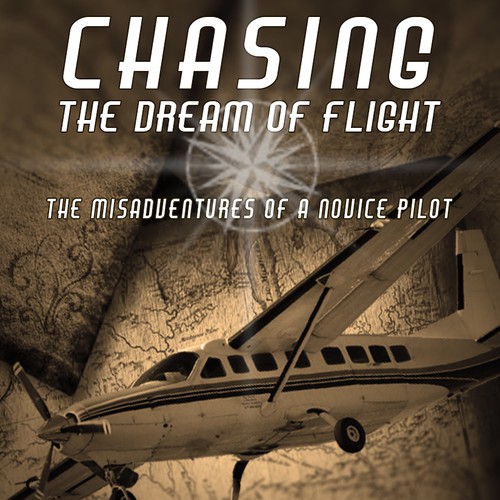 Create cover for aviation adventure book