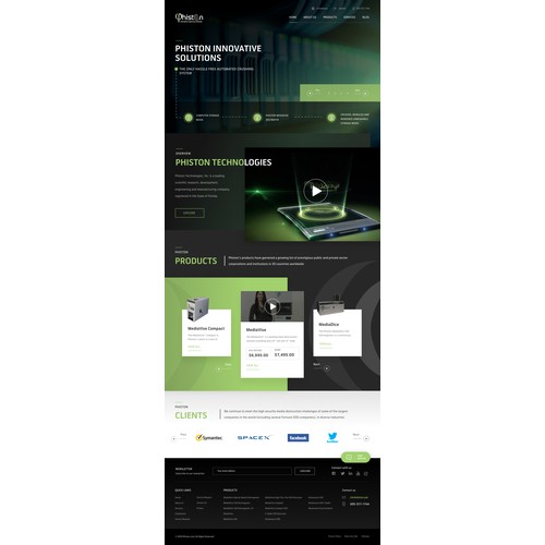 web design for technology company