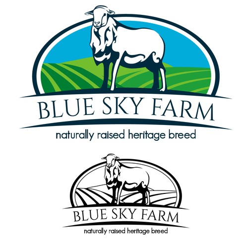 Eye catching logo for a unique sheep farm