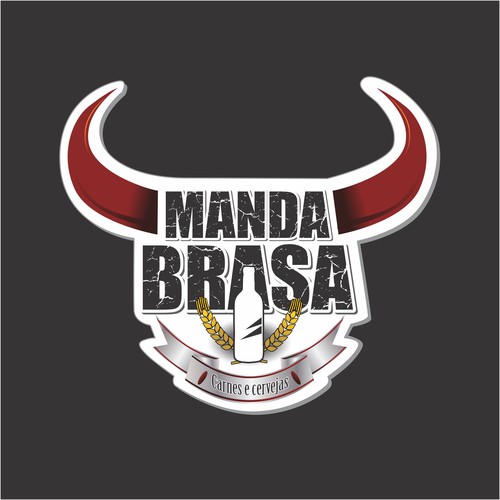 Manda Brasa Logo Design