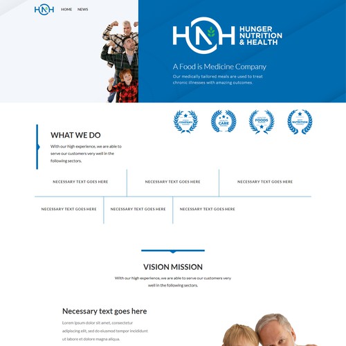 Simple Website for HNH Organization 