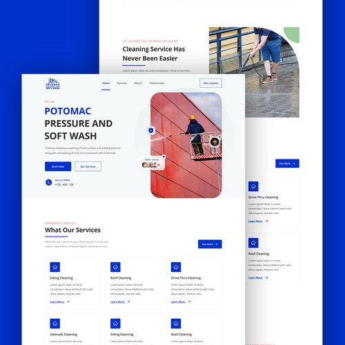 Landing page 