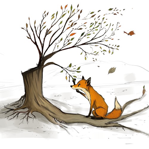 Fox and the tree