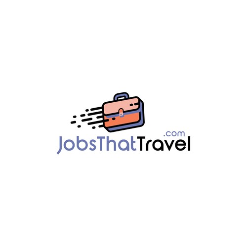 Suitcase travel logo