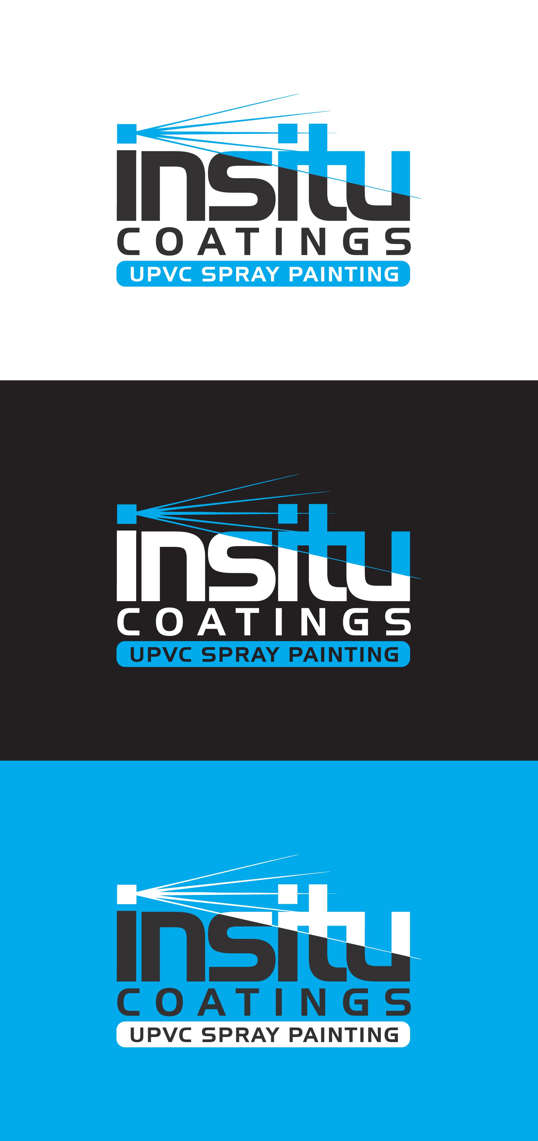Logo design for window spray painting company