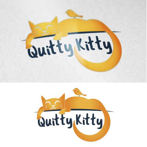 logo concept for QuittyKitty's brand