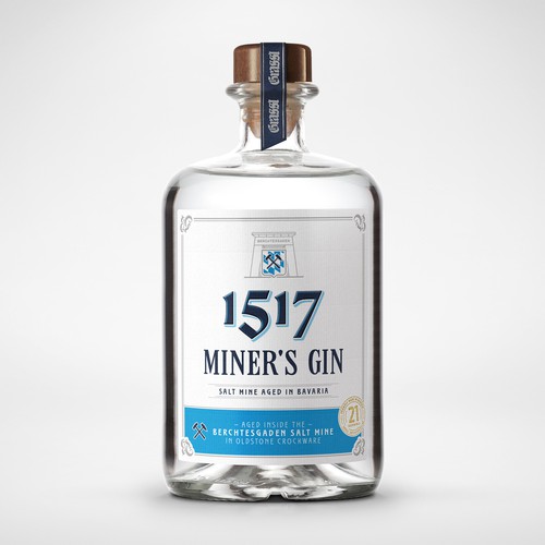 Minimalistic Gin label