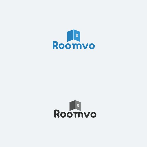 Simple logo for Roomvo mobile app