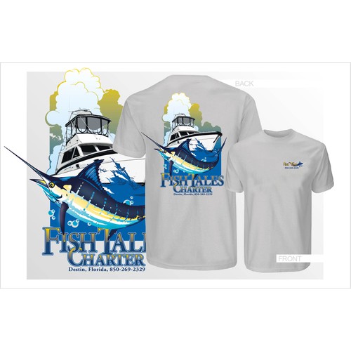 t-shirt design required - Fishing Charter Boat