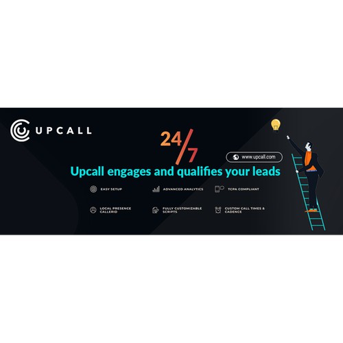 Facebook cover for upcall.com