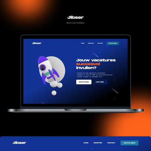 Jibser Landing Page Redesign