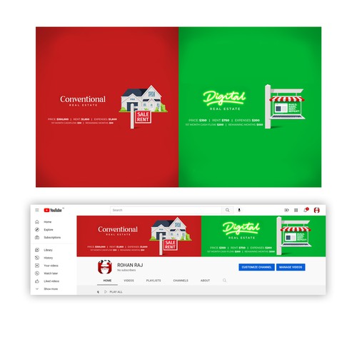 Design A Mashup Banner For Real Estate + The Internet + Monopoly = Digital Landlord Monopoly