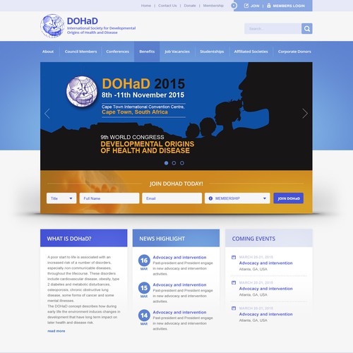 DOHaD Home Page Design