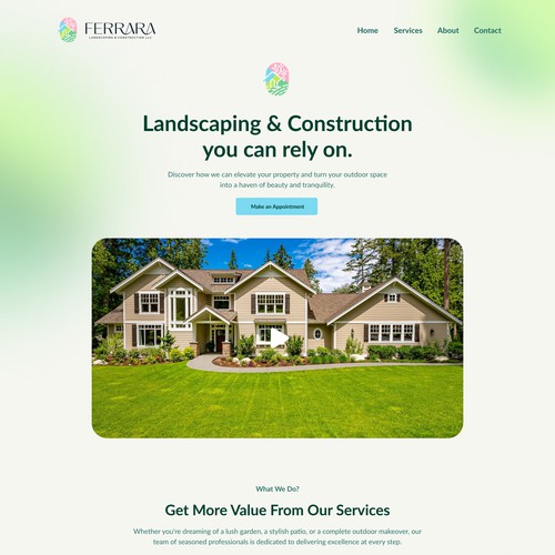 Website Concept for Gardening