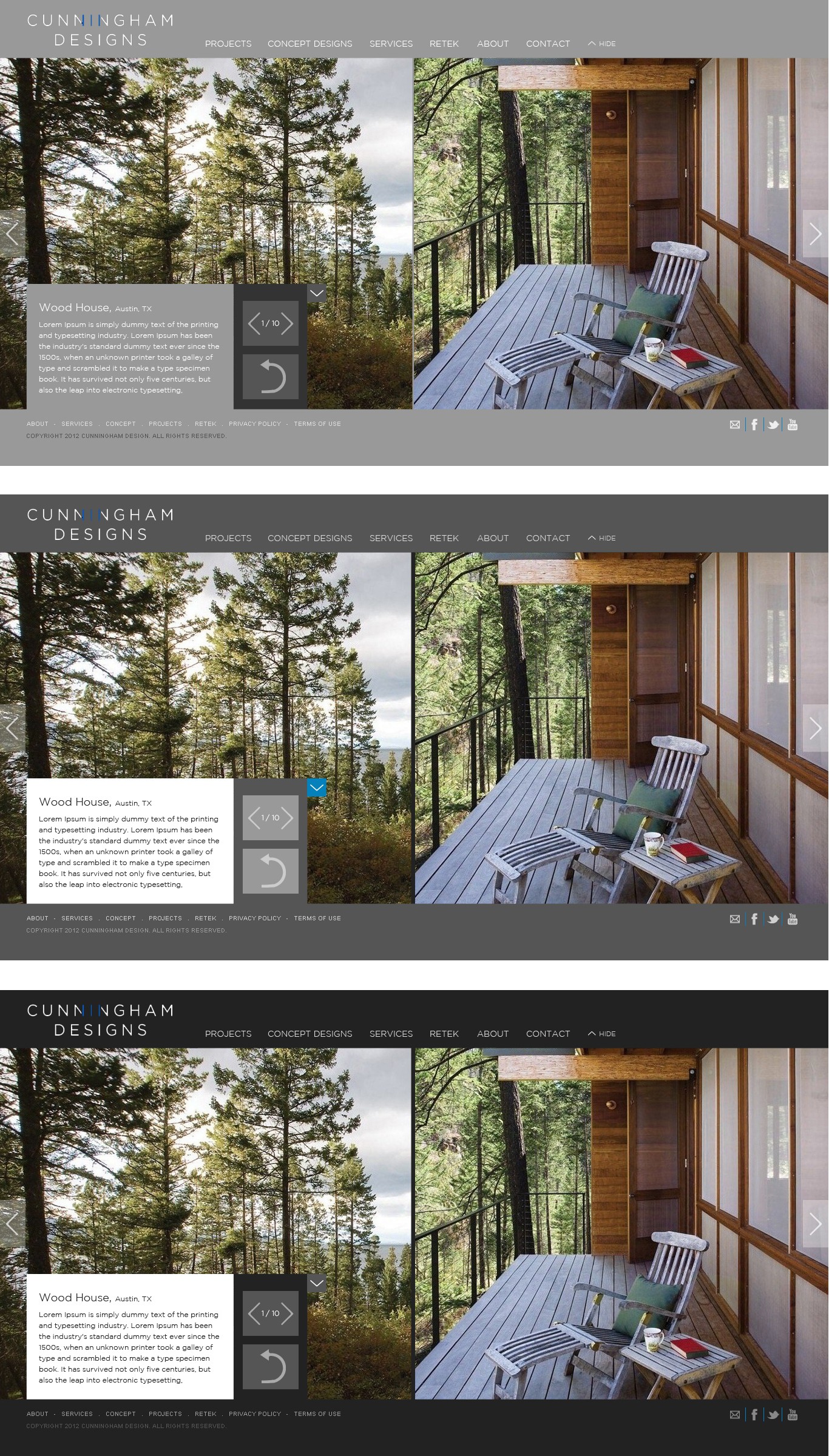 Create the next website design for Cunningham Designs