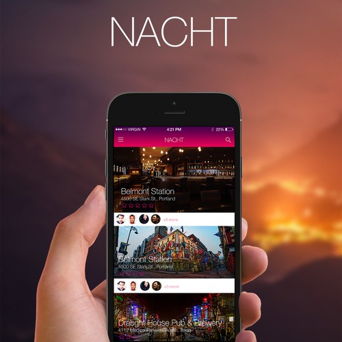 Nacht app design