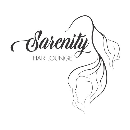 Lightweight logo concept for a hair salon