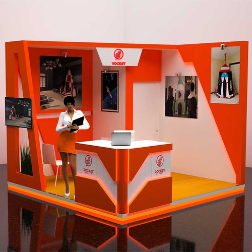 3D design booth