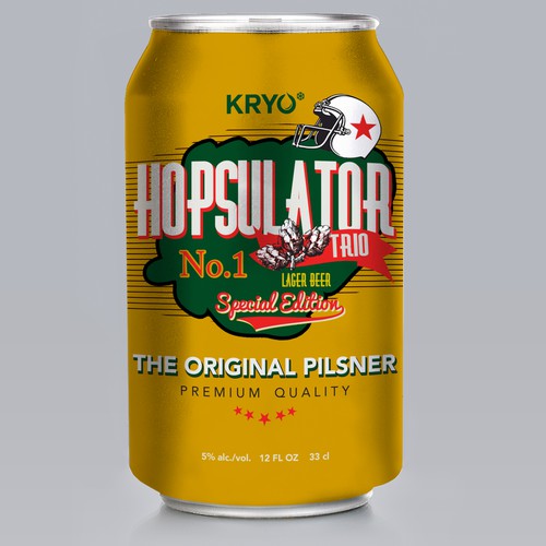Unique beer design:  Hopsulator Trio