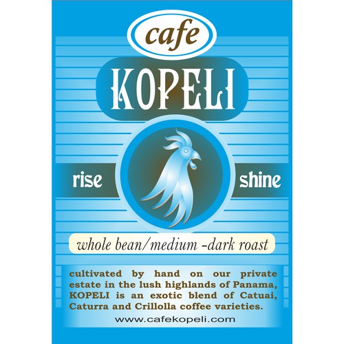 New print or packaging design wanted for Cafe Kopeli