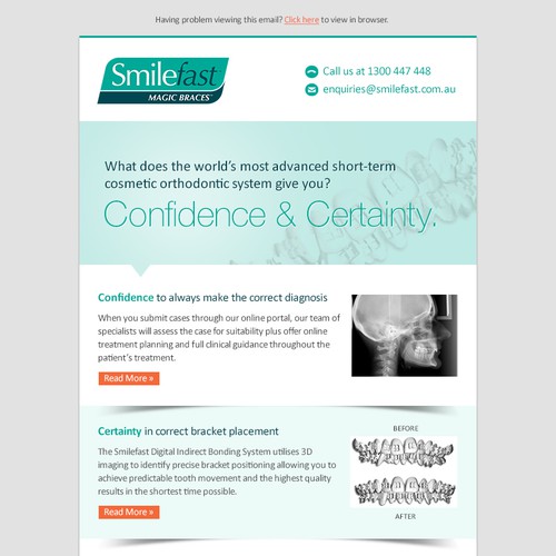 We need you to create a modern email! For cutting-edge Australian company