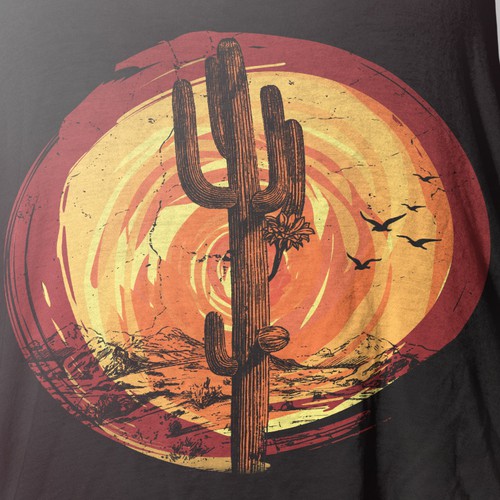 Boho cactus T-shirt