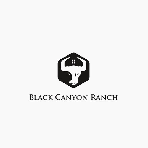 Create a logo that captures the heart of Black Canyon Ranch