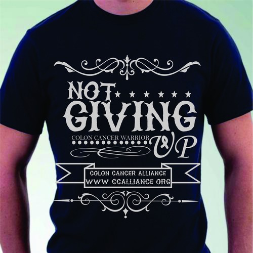 "NOT GIVING UP" T-Shirt for Cancer Patients/Survivors