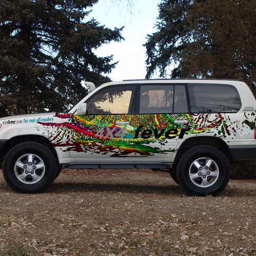 An auto wrap design entry for 4x4fever online magazine