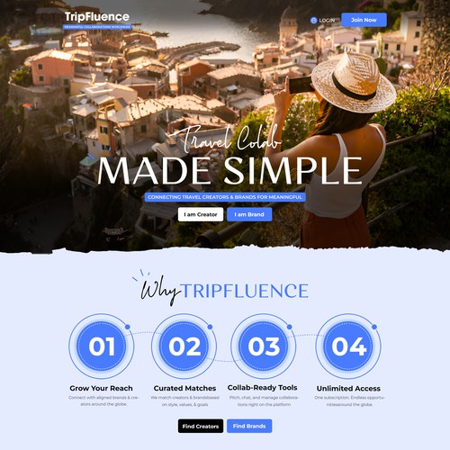 TripFluence - Connecting Travel Creators & Brands