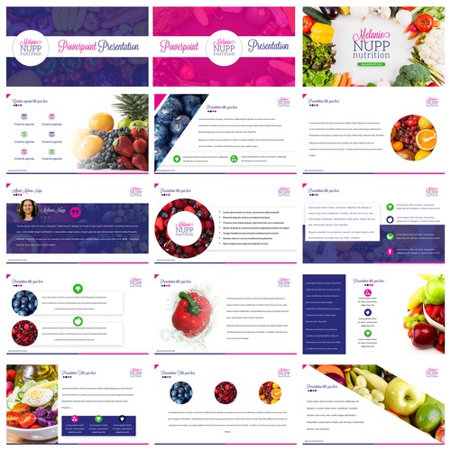 PowerPoint Design for a Nutritionist