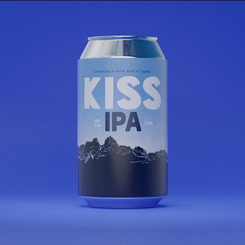 Kiss IPA can design