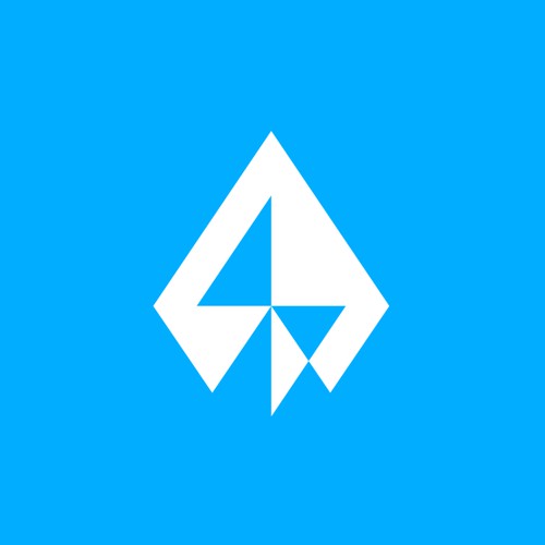 letter A + bolt