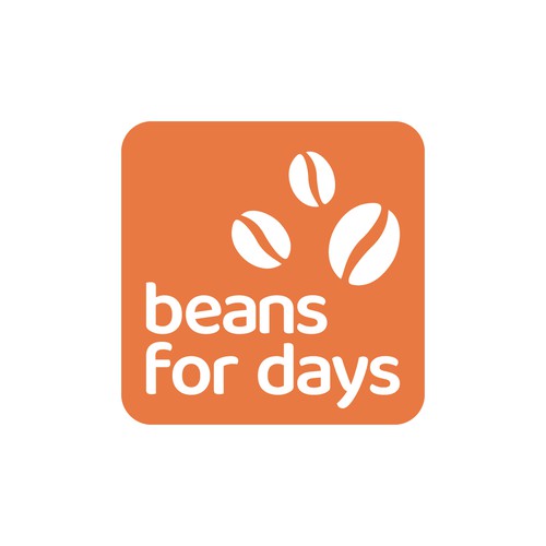 Vibrant logo for coffee bean business
