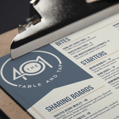 The 401 Menu Design