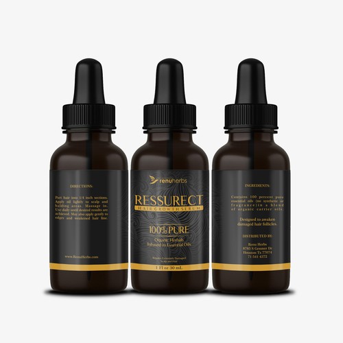 Label packages design for Renuherbs