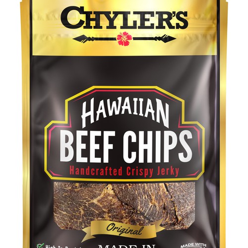 beef chips's packaging design