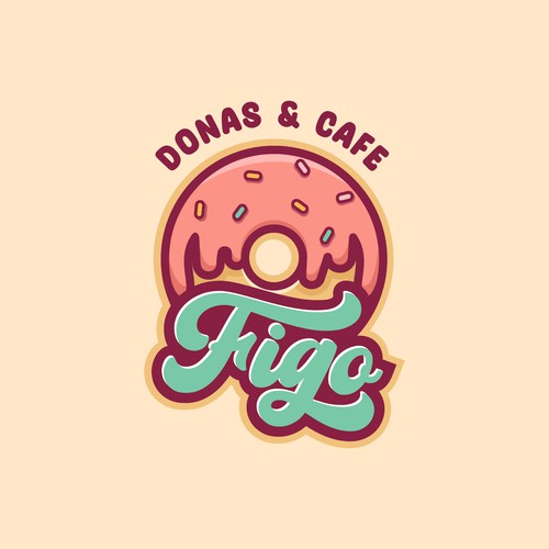 Vintage Donuts Cafe Logo
