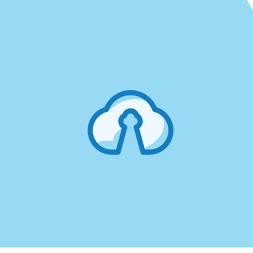 Beautiful modern logo for cloud service