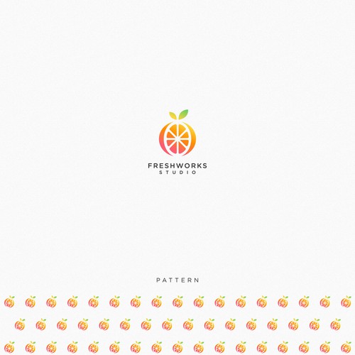 simple logo for FreshWorks Studio