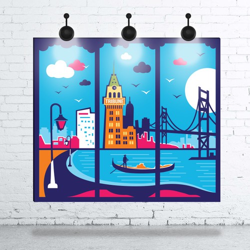 Poster Design for 99designs New Office in Oakland