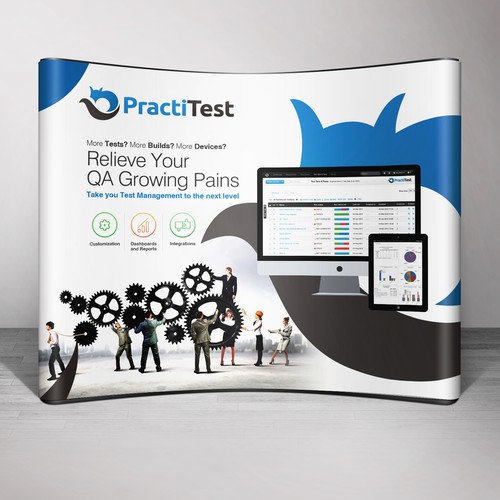 PractiTest Booth Design for software testing conference
