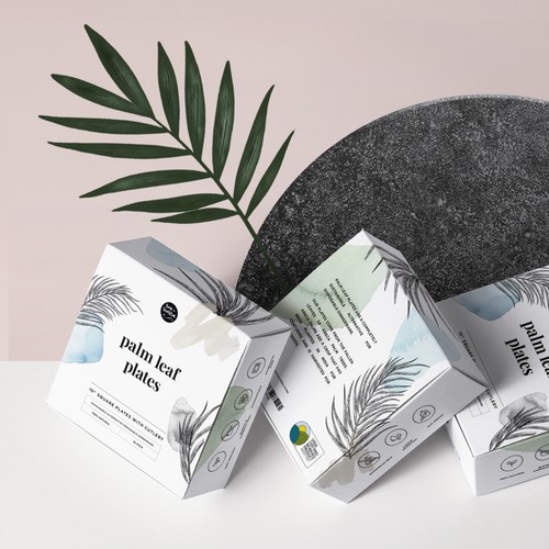 Packaging for Sustainable Palm Leaf Plates